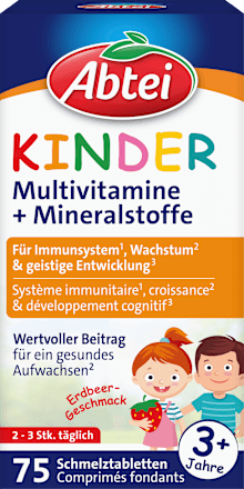 Multivitamine für Kinder Schmelztabletten 75 St Abtei