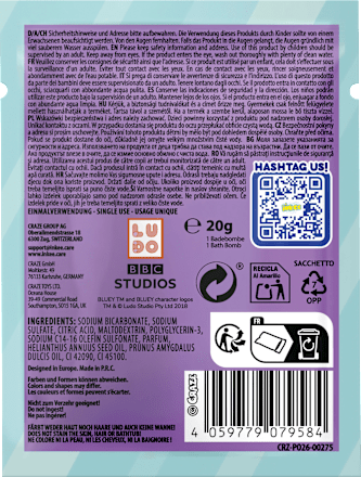 Kinder Badezusatz Sprudelbad Bade Fizzer Bluey CRAZE