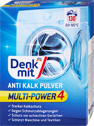 Anti-Kalk Pulver für Waschmaschinen Denkmit