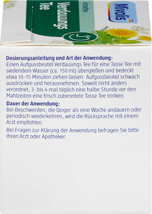Arzneitee, Verdauungs Tee (12 Beutel) Mivolis