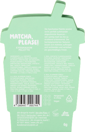 Lidschatten Palette Matcha, Please! trend !t up