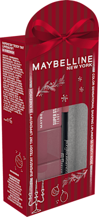  Lippenstiftset Super Stay Teddy Tint 55 & gratis Color Sensational Lipliner 50 MAYBELLINE NEW YORK