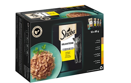 Nassfutter Katze Delikatesse in Gelee Geflügel Variation Sheba