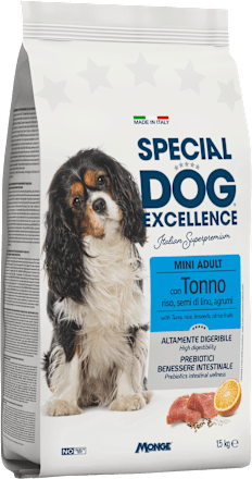 Suha hrana za majhne pse Mini Adult s tuno SPECIAL DOG EXCELLENCE