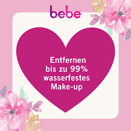 Abschminktücher erfrischend mit Rosenwasser bebe
