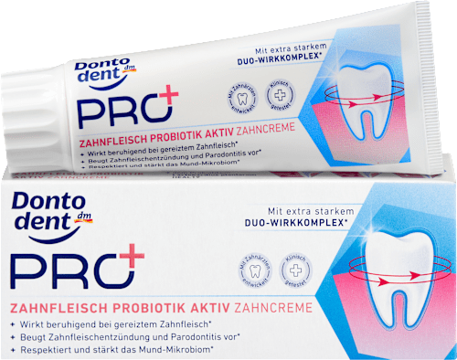 Zahnpasta PRO+ Zahnfleisch Probiotik Aktiv Dontodent PRO+