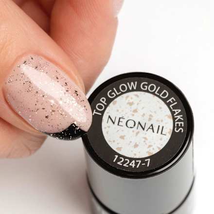 UV Top Coat Glow Gold Flake NÉONAIL