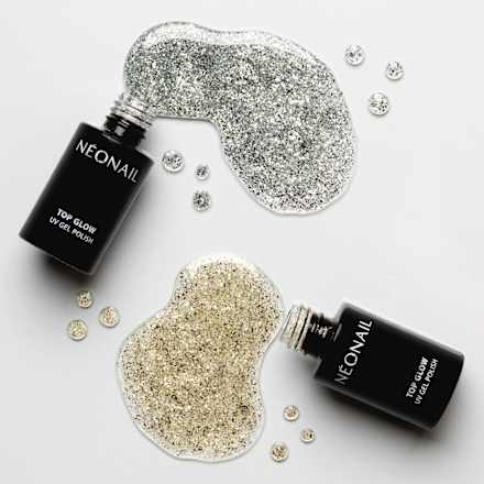 UV Top Coat Glow Gold Flake NÉONAIL