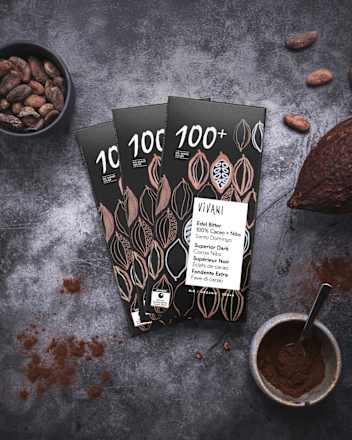 Schokolade, Edel Bitter 100% Cacao Nibs Vivani