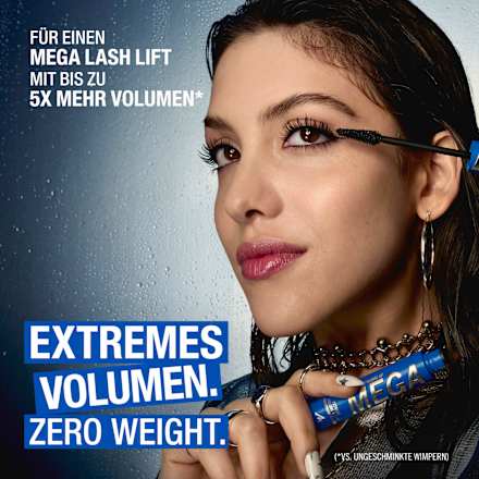 Mascara Volume Up Mega Lift 004 Waterproof Black MANHATTAN Cosmetics