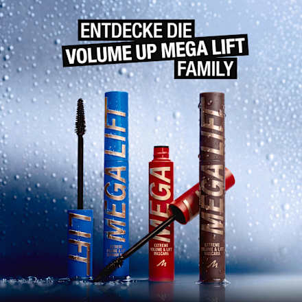 Mascara Volume Up Mega Lift 004 Waterproof Black MANHATTAN Cosmetics