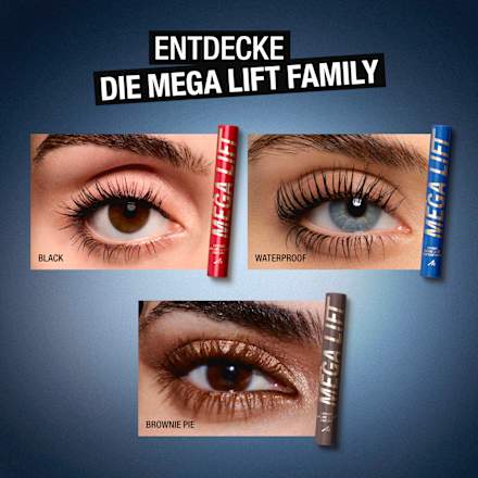 Mascara Volume Up Mega Lift 004 Waterproof Black MANHATTAN Cosmetics