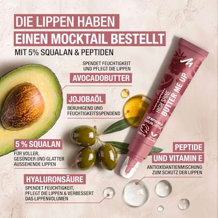 Lippenbalsam High Shine Butter Me Up 011 Cherry Spritz MANHATTAN Cosmetics