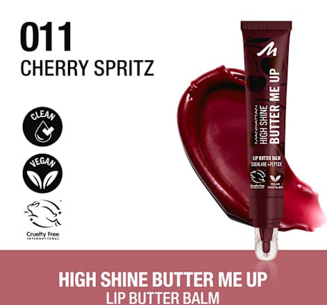 Lippenbalsam High Shine Butter Me Up 011 Cherry Spritz MANHATTAN Cosmetics