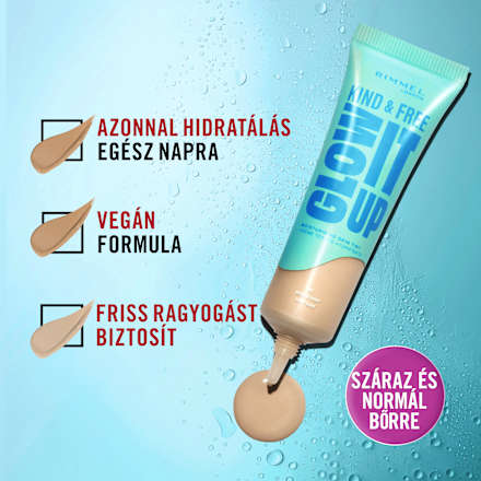Alapozó, Kind & Free Glow It Up - Nr. 103 True Ivory RIMMEL LONDON