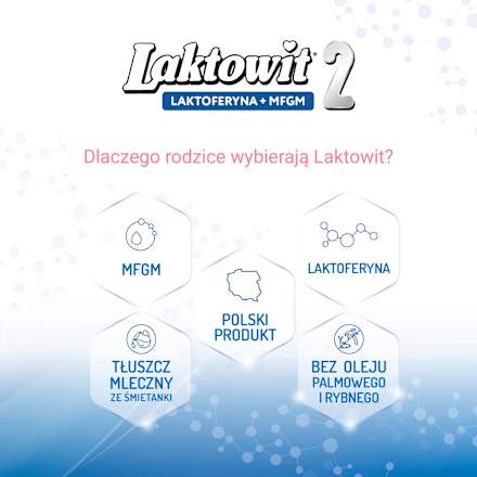 Mleko następne 2 dla niemowląt po 6. miesiącu życia Laktoferyna+MFGM Laktowit