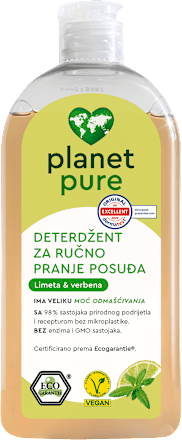Deterdžent za ručno pranje posuđa – Limeta & verbena planet pure