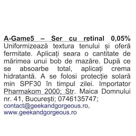 Ser A-Game pentru față Geek&Gorgeous