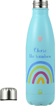 Termo boca za vodu Chase the rainbow – plava UNITED COLORS OF BENETTON