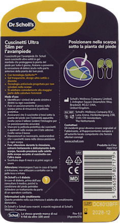 Cuscinetti in gel Party Feet Ultra Slim Scholl