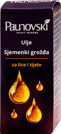 Ulje sjemenki grožđa za lice i tijelo Paunovski