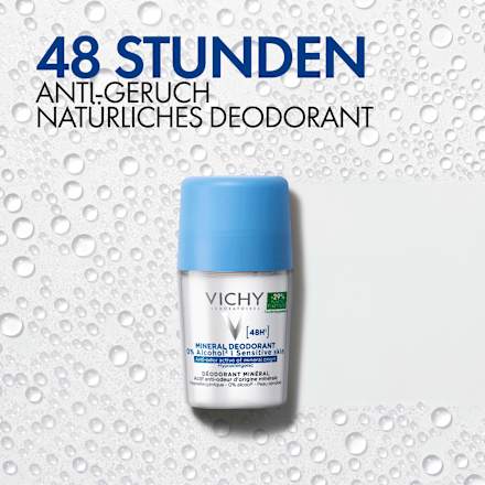 Vichy Deo Roll-On Mineral 48h ohne Aluminium DP 2x50ml VICHY LABORATOIRES