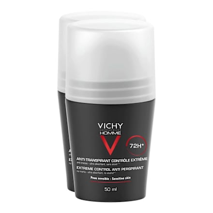Vichy Homme Deo Roll-On Control Extreme 72h DP 2x50ml VICHY LABORATOIRES