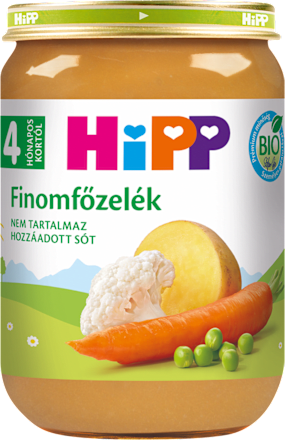 Bio zöldségpüré finomfőzelék 4 hónapos kortól HiPP