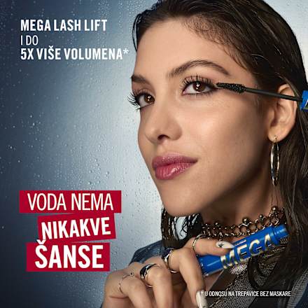 Mega Lift vodootporna maskara RIMMEL LONDON