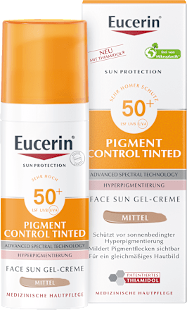 Eucerin Sun Protection Pigment Control Tinted Face Sun Gel-Creme Mittel LSF 50+ Eucerin