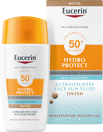 Eucerin Sun Protection Hydro Protect Face Sun Fluid Tinted LSF 50+ Mittel  Eucerin