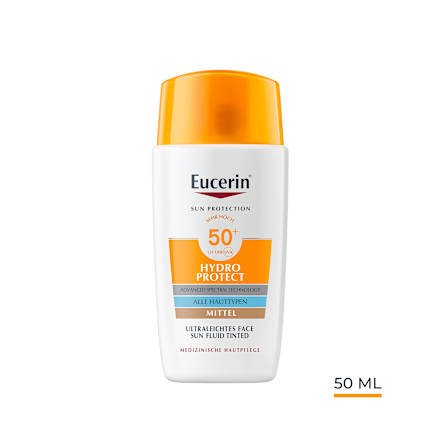Eucerin Sun Protection Hydro Protect Face Sun Fluid Tinted LSF 50+ Mittel  Eucerin