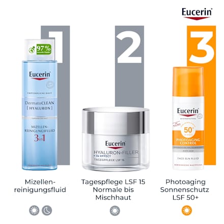 Eucerin Anti-Age Hyaluron-Filler Tag Normale bis Mischhaut LSF 15 Eucerin