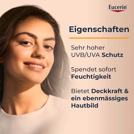 Eucerin Sun Protection Hydro Protect Face Sun Fluid Tinted LSF 50+ Mittel  Eucerin