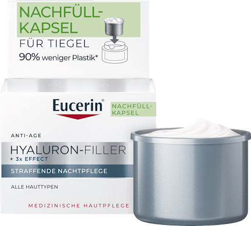 Eucerin Hyaluron-Filler + 3xEffekt Anti-Age Nachtpflege Nachfüllkapsel Eucerin