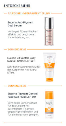 Eucerin Sun Protection Pigment Control Tinted Face Sun Gel-Creme Mittel LSF 50+ Eucerin