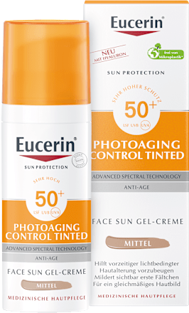 Eucerin Photoaging Control Tinted Face Sun Gel-Creme LSF50+ Mittel Eucerin
