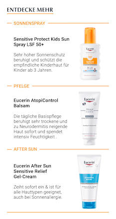 Eucerin Sun Protection Sensitive Protect Kids Dry Touch Sun Gel-Creme LSF 50+ Eucerin
