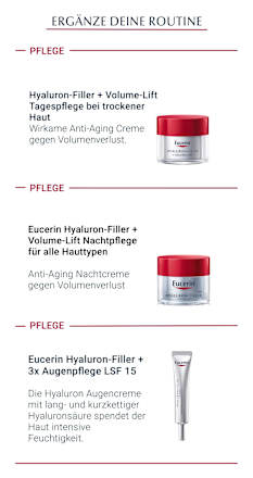 Eucerin Hyaluron-Filler + Volume-Lift Anti-Age Tagescreme LSF 15,  normale bis Mischhaut Haut Eucerin