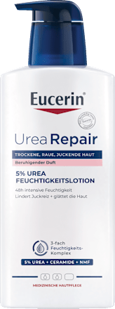 Eucerin Urea Repair 5% Urea Feuchtigkeitslotion mit beruhigendem Duft Eucerin