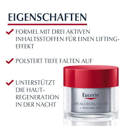 Eucerin Hyaluron-Filler + Volume-Lift Anti-Age Nachtpflege Eucerin