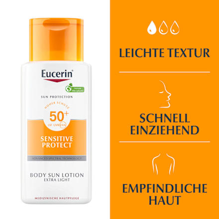 Eucerin Sun Protection Sensitive Protect Body Sun Lotion Extra Light LSF 50+ Eucerin