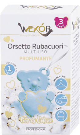Viacúčelový osviežovač Orsetto Rubacuori - vôňa kvet bavlny WEXÓR