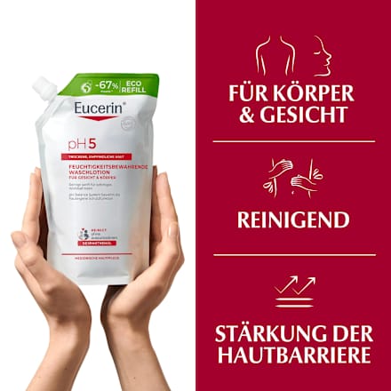 Eucerin pH5 Waschlotion für empfindliche, trockene Haut Nachfüllbeutel Eucerin