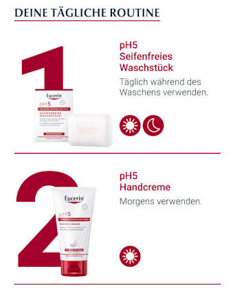 Eucerin pH5 seifenfreies Waschstück für empfindliche trockene Haut Eucerin