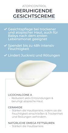 Eucerin Atopi Control Gesichtscreme sehr trockene, gereizte Haut Eucerin