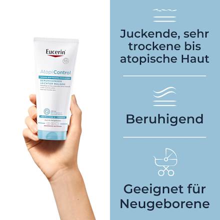 Eucerin Atopi Control beruhigender leichter Balsam Basispflege bei Neurodermitis Eucerin