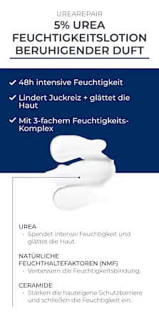 Eucerin UreaRepair 5% Urea Feuchtigkeitslotion mit beruhigendem Duft Eucerin