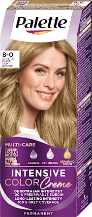 Barva za lase 8-0 Svetlo Blond Palette INTENSIVE COLOR CREME