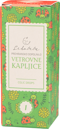 Vetrovne kapljice, prehransko dopolnilo Lekobeba